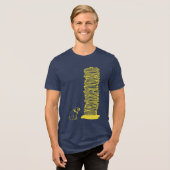 Pug Stapel Tri-Blend Shirt (Voorkant volledig)