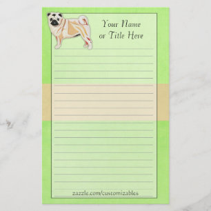 Pug Stationery Briefpapier