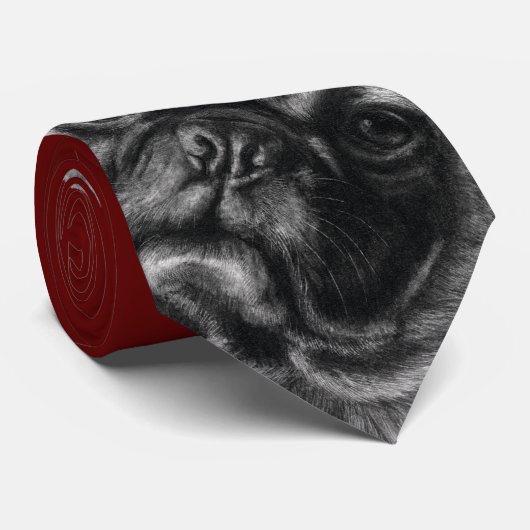 Pug Stropdas (Opgerold)