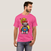 Pug Super Hero T-shirt (Voorkant volledig)
