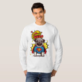Pug Super Hero T-shirt (Voorkant volledig)