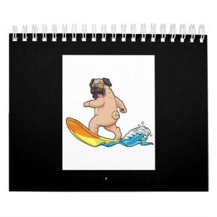 Pug surfplankglazen voor insecten kalender