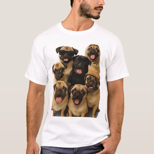 Pug T-shirt (Voorkant)
