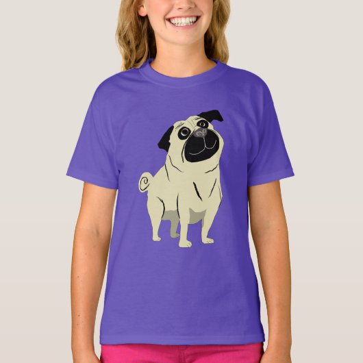 Pug T-shirt (Voorkant)