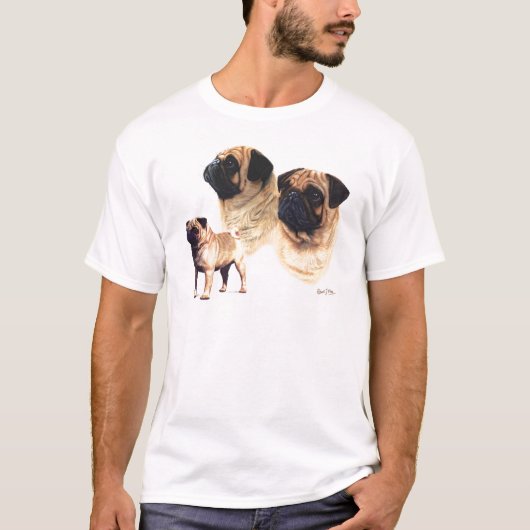 Pug T-shirt (Voorkant)