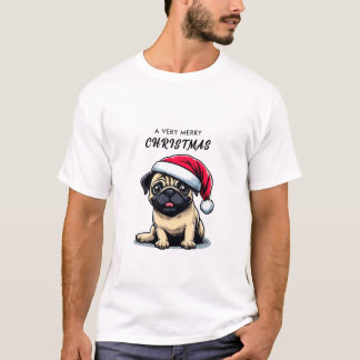 PUG T-SHIRT VOOR KERSTMIS