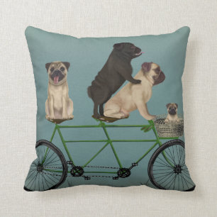 Pug Tandem Kussen