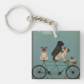 Pug Tandem Sleutelhanger (Voorkant)