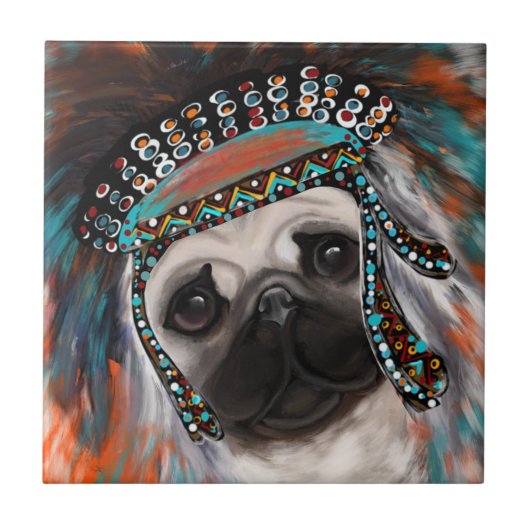 PUG TEGELTJE (Voorkant)