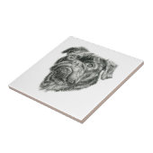 Pug Tegeltje (Zijkant)