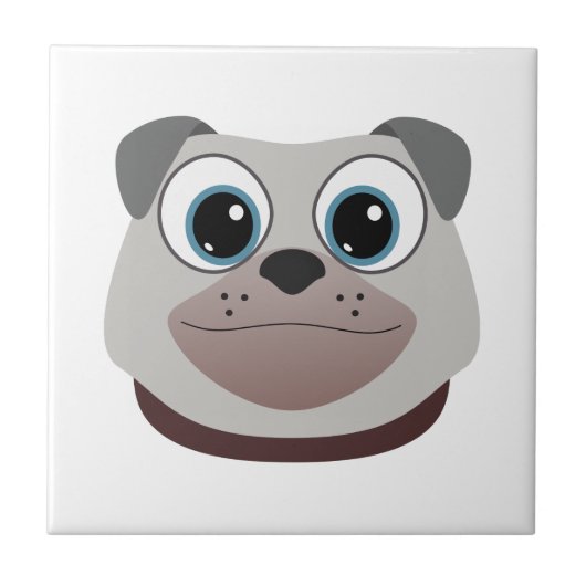 Pug Tegeltje (Voorkant)