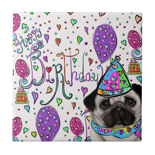 PUG TEGELTJE (Voorkant)