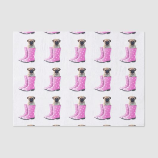 Pug Tissuepapier (Voorkant)