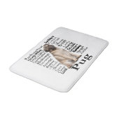Pug Traits Bath Mat (Gekanteld)