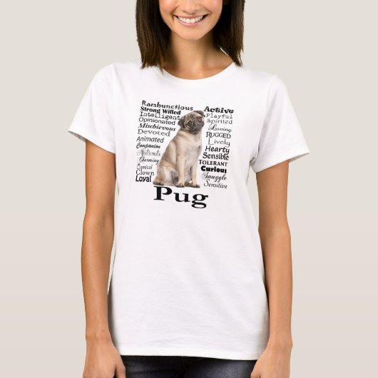 Pug Traits T-Shirt (Voorkant)