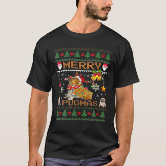 Pug Ugly KerstSweater voor vrouwelijke Mannen Kind T-shirt