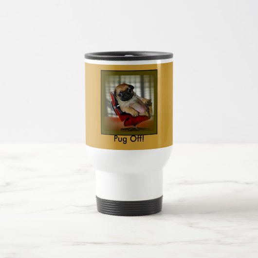 Pug uit! reisbeker (Center)