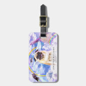 Pug unicorn - Cute pugicorn Bagagelabel (Voorkant verticaal)