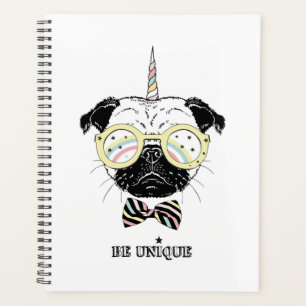 Pug Unicorn uniek Planner