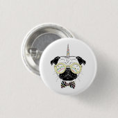 Pug Unicorn | uniek Ronde Button 3,2 Cm (Voorkant /achterkant)