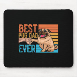 Pug Vader Ever Vaderdag Papa Pug  Muismat
