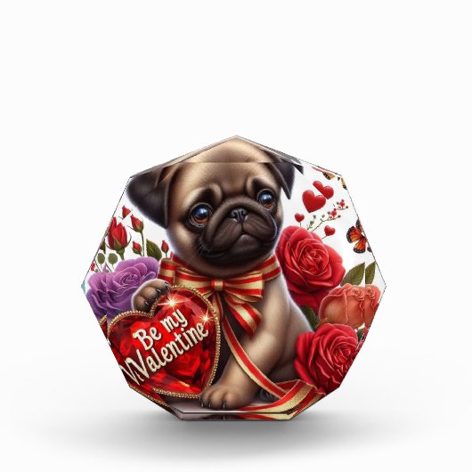 pug valentine fotoblokken (Voorkant)