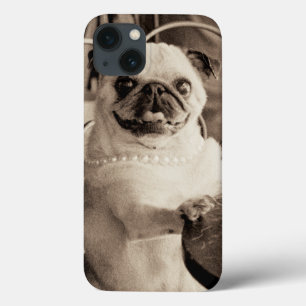 Pug van de koffie iPhone 13 hoesje