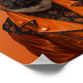 Pug van de nacht poster (Hoek)