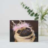 Pug van de prinses briefkaart (Staand voorkant)