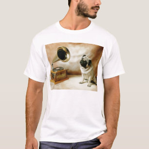 Pug van RCA Grammaphone T-shirt