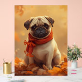 Pug Vibes: Cute Autumn Pug (Mariage)