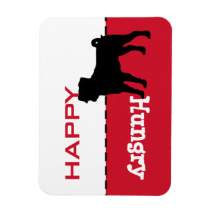 Pug voer me Uw Woorden Magnet Teken Magneet