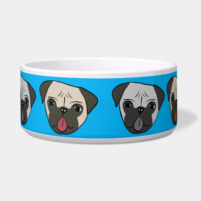 Pug Voerbakje (Voorkant)