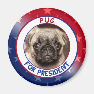 PUG VOOR PRESIDENT MAGNEET