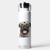 pug waterfles (Voorkant)