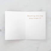 Pug Wenskaart Kaart (Binnen)