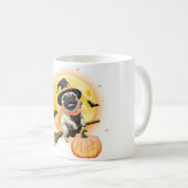 Pug Wizard Mok - Magische & Schattigee Pug Coffee (Voorkant rechts)