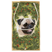 Pug Wreath Klein Cadeauzakje (Achterkant)