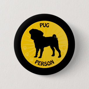 Pug Xing Ronde Button 5,7 Cm