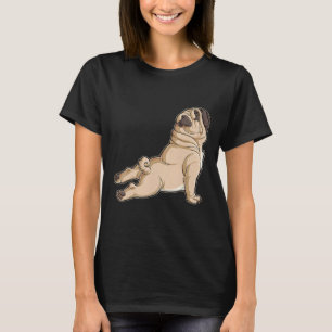 Pug Yoga Mannen Vrouwen Hondenliefhebbers Puppy Fu T-shirt