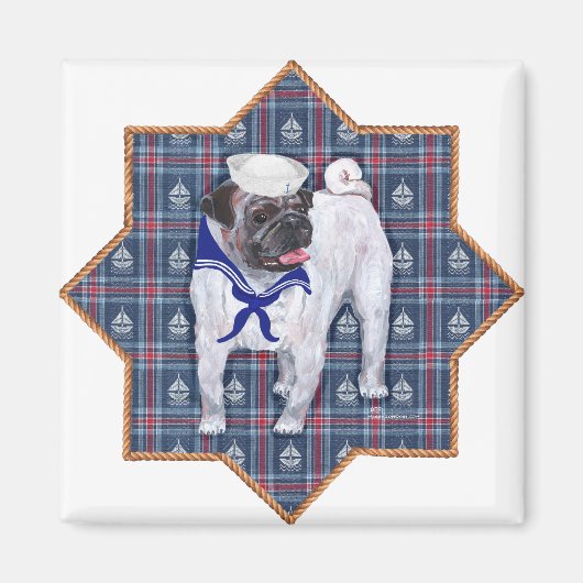 Pug Zeiler Magneet (Voorkant)