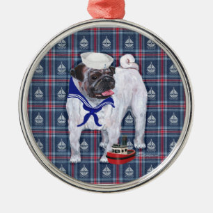 Pug Zeiler Metalen Ornament