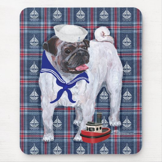 Pug Zeiler Muismat (Voorkant)