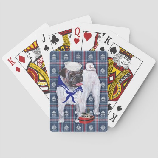 Pug Zeiler Speelkaarten (Achterkant)