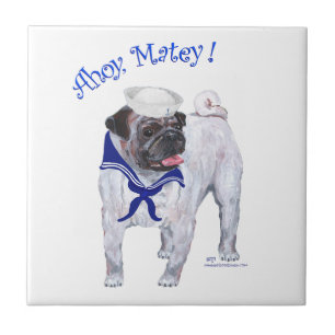 Pug Zeiler Tegeltje