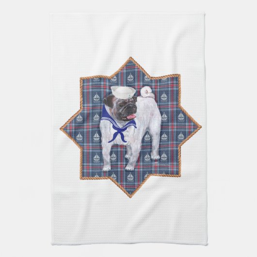 Pug Zeiler Theedoek (Verticaal)