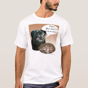 Pug (zwart) Turkije T-shirt