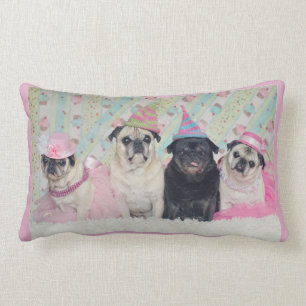 Pugalicious Pink Pug Pillow Kussen