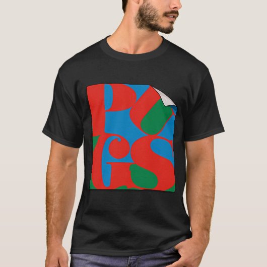 Pugbert Indiana : PUGS Kunstwerk T-shirt (Voorkant)