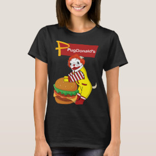 PugDonald&x27 ; s-Carlin Clown classique T-shirt B